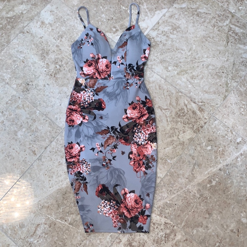 FLORAL MIDI DRESS
